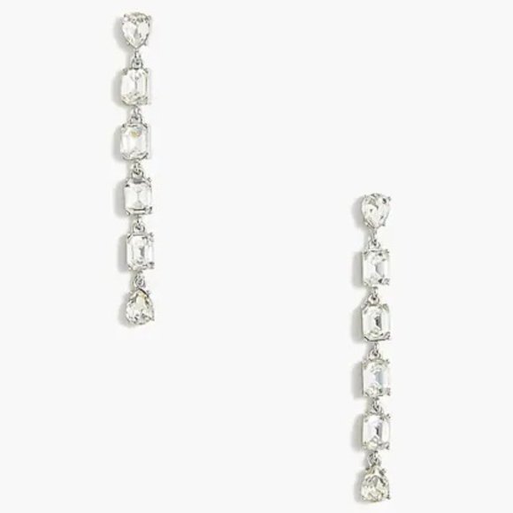 J.Crew Factory Crystal Drop Earrings - Picture 2 of 4
